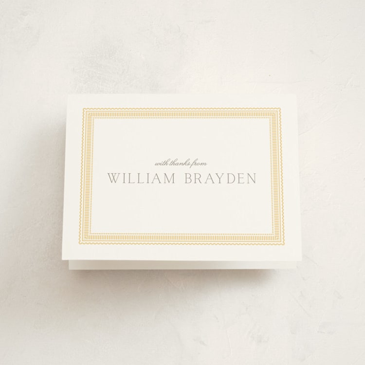 "Savannah" - First Holy Communion Thank You Cards in Melon by Megan Davis - Front