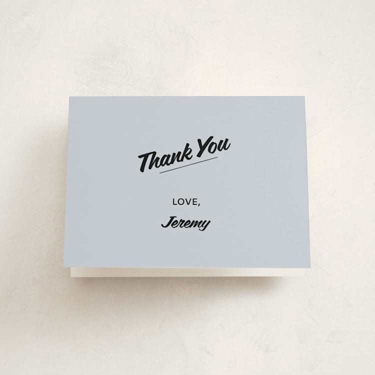 "Courthouse" - First Holy Communion Thank You Cards in Sky by Studio Suku - Front