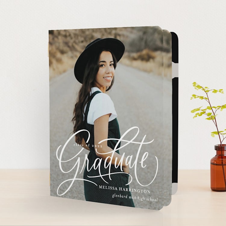 "Script Grad" - Graduation Announcements in Cloud by Erin German - Front
