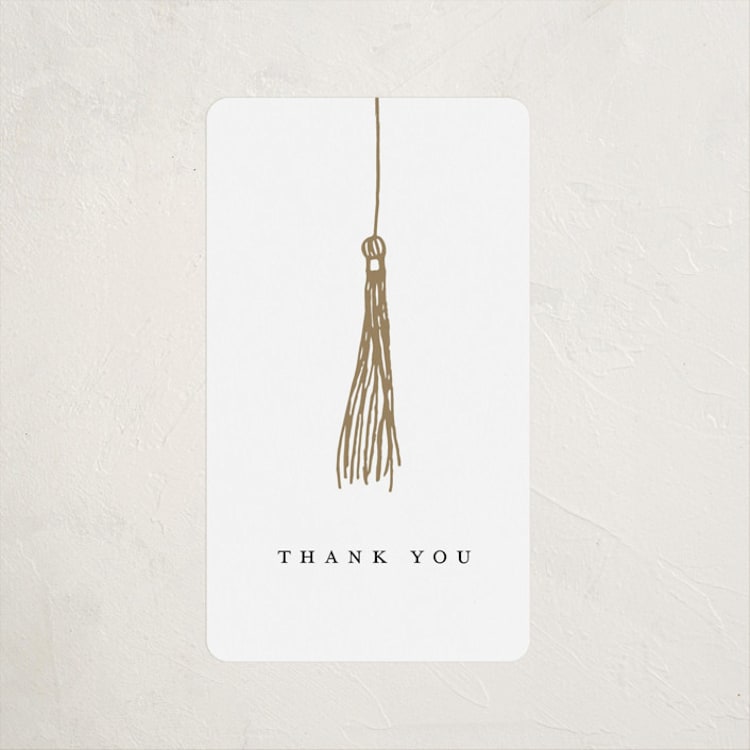 "Turning the Tassel" - Graduation Stickers in Pearl by Katy Shen - Front