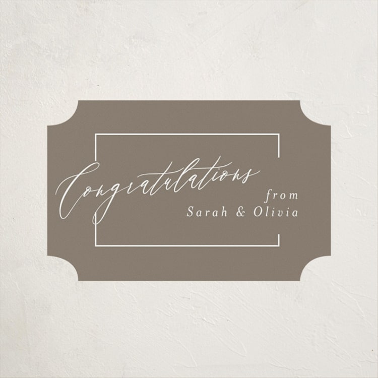 "Carlisle" - Graduation Stickers in Latte by Deynaaz Daraei - Front