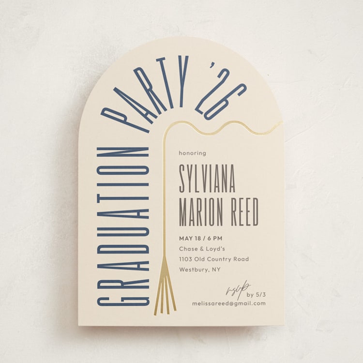 "Deneb" - Graduation Party Invitations in Elan by letterfix - Front