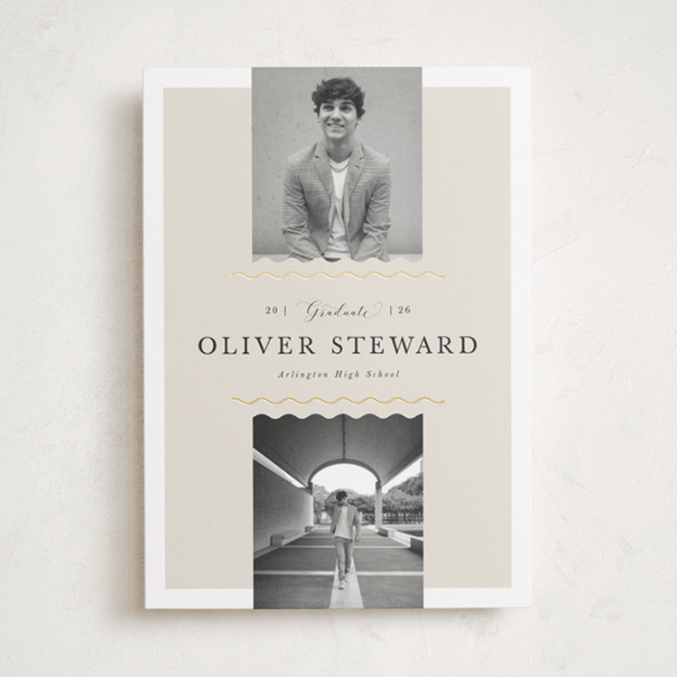 "Divided" - Graduation Announcements in Cement by Vivian Yiwing - Front