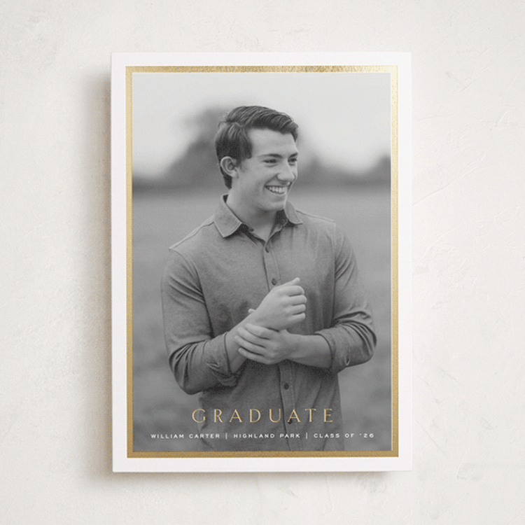 "Winds" - Graduation Announcements in Cotton by Amy Kross - Front