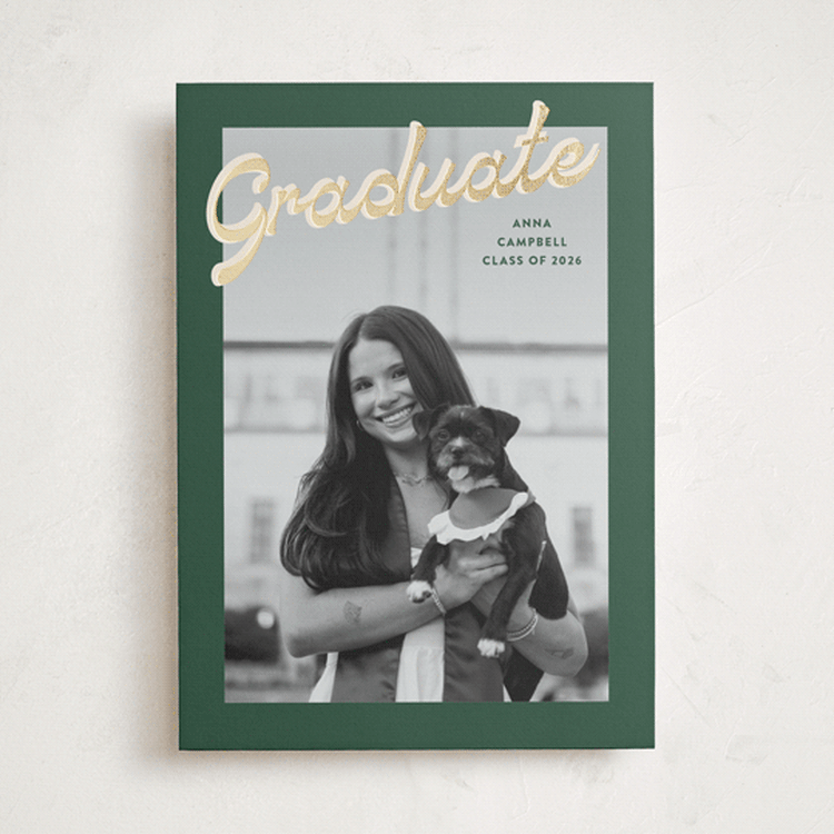 "Nostalgia" - Graduation Announcements in Forest by Ekko Studio - Front