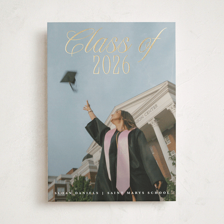 "Class Of" - Graduation Announcements in Porcelain by Maria Alou - Front
