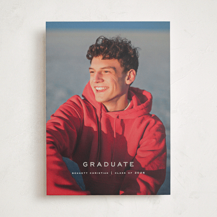 "Olympus" - Graduation Announcements in Cloud by Wildfield Paper Co - Front