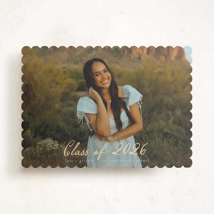 "Grad Greetings" - Graduation Announcements in Pearl by Ashley Iwafuchi - Front