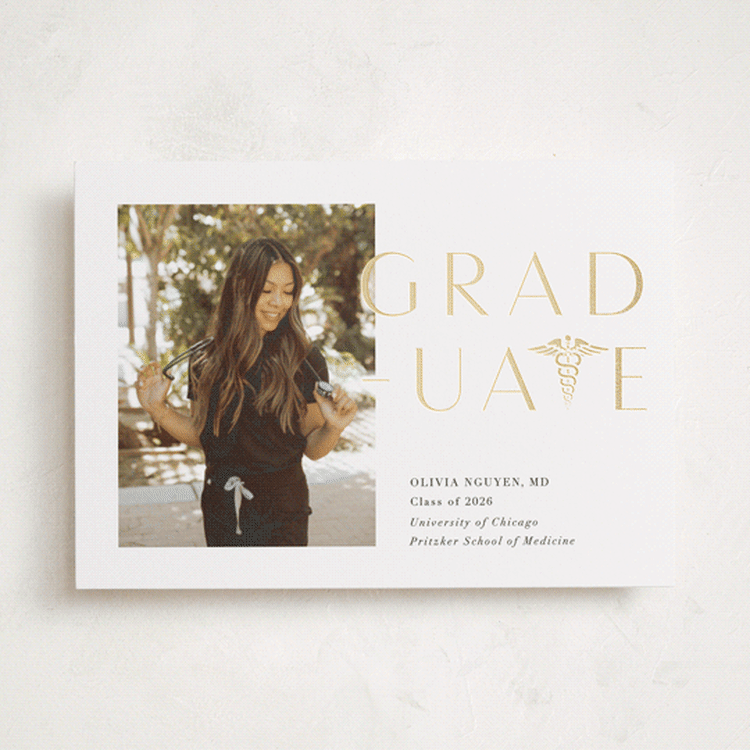 "To the T" - Graduation Announcements in Classic by Lehan Veenker - Front