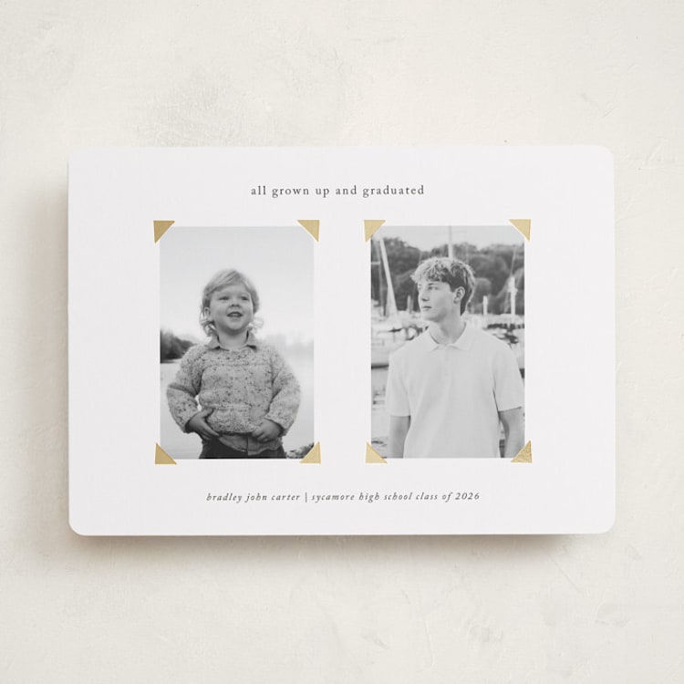 "Grown Up" - Graduation Announcements in Cloud by Gabrielle Neil - Front