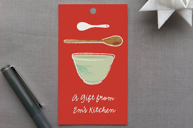 "Sugar & Spice" - Gift Tags in Cherry by Olivia Kanaley Inman - Front
