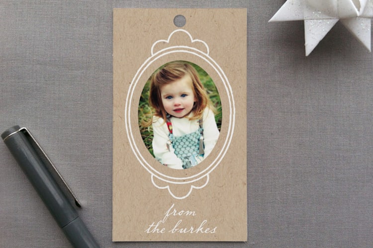 "Krafted Frames" - Gift Tags in Kraft by leslie hamer - Front
