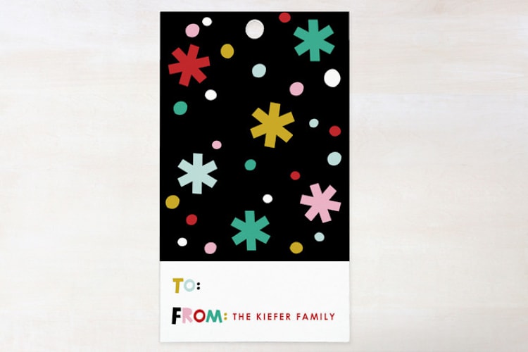 "Papercut Holiday" - Gift Tags in Snow by Ampersand Design Studio - Front
