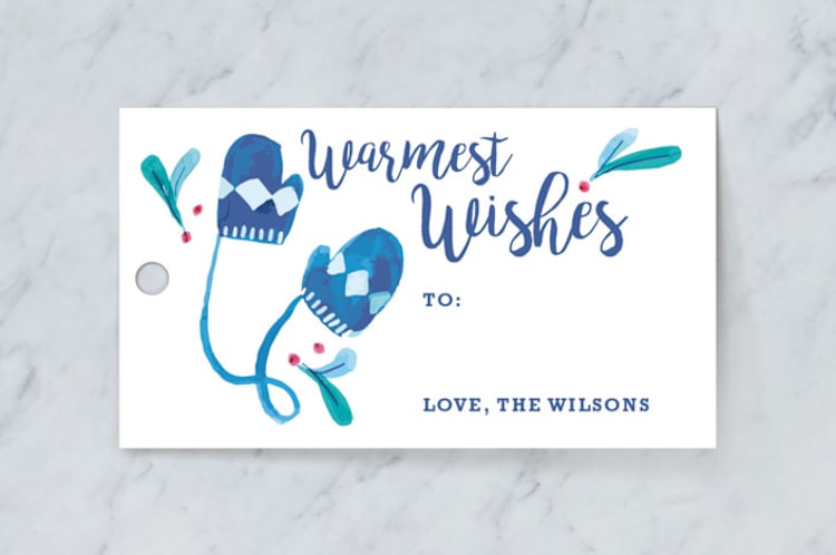 "Winter Warmers" - Gift Tags in Icy by Patrice Horvath - Front