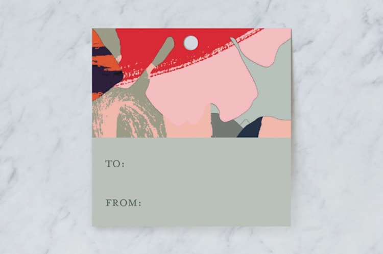 "Garden" - Gift Tags in Earth Tones by Susanna Nousiainen - Front