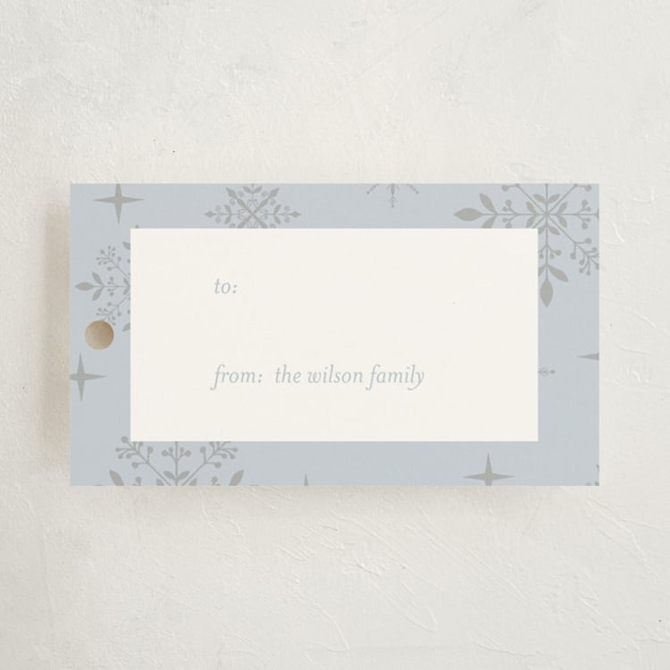 "Festive Snowflakes" - Gift Tags in Frozen by Sara Cooper - Front
