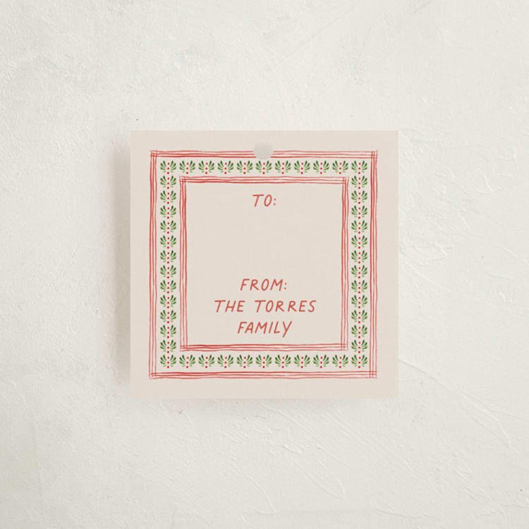"Little Details" - Gift Tags in Santa by Claudia Orengo - Front