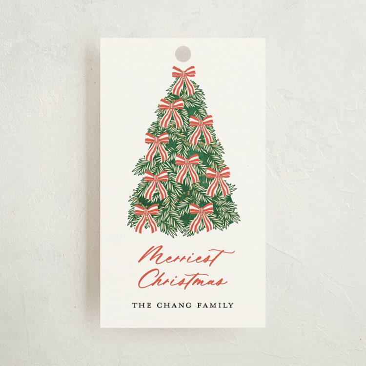 "Oh Christmas Tree" - Gift Tags in Safron by Sherley Ferreira - Front