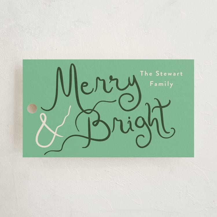 "winter bright" - Gift Tags in Fir by Megan Davis - Front