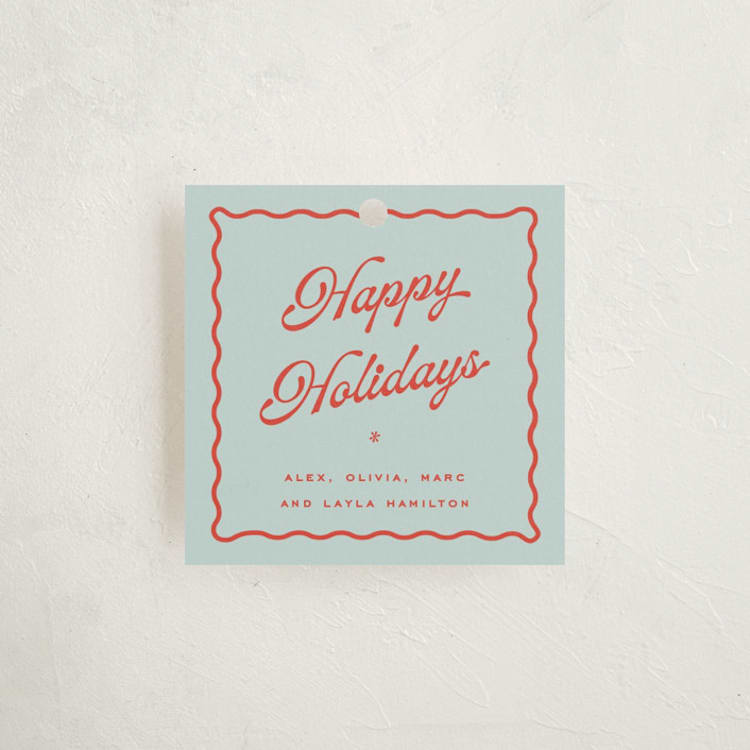 "Pavlova" - Gift Tags in Sky by Blustery August - Front