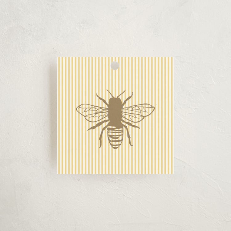 "Sweet Bee" - Gift Tags in Buttercup by Heather Schertzer - Front