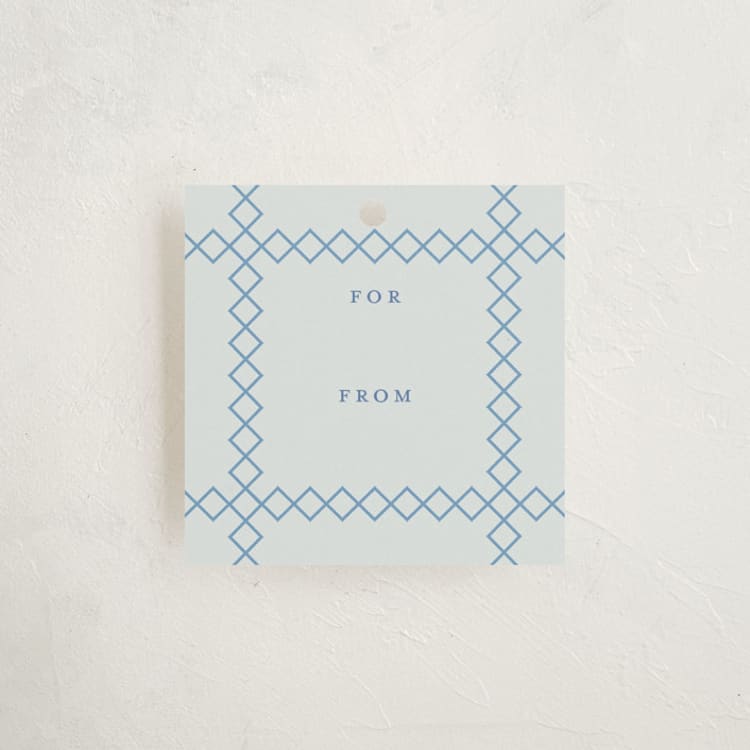 "Baby Bit" - Gift Tags in Sky by Alston Foster - Front