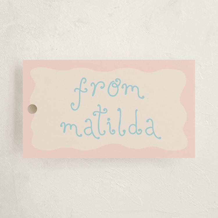 "Frosting" - Gift Tags in Blush by Morgan Kendall - Front