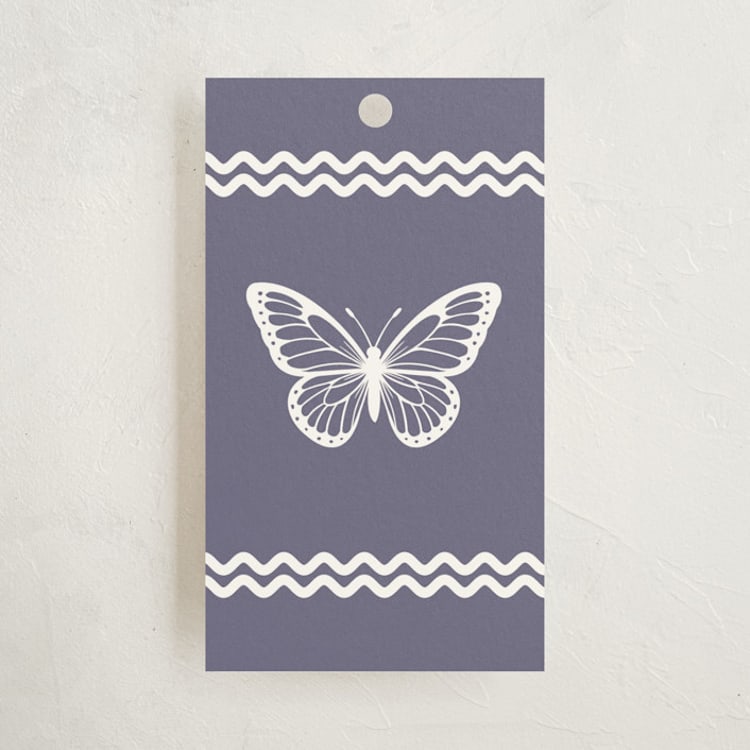 "Butterfly Thanks" - Gift Tags in Lilac by Heather Schertzer - Front