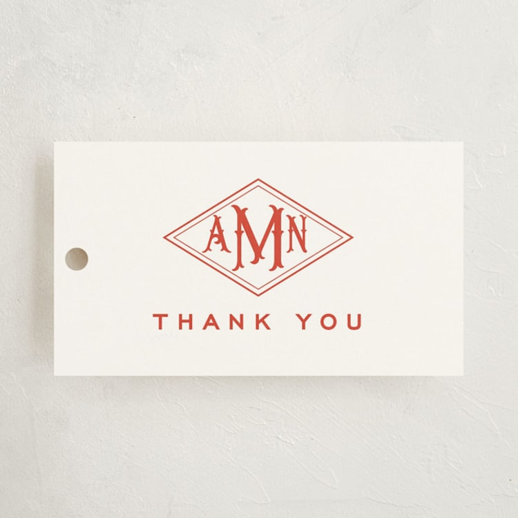 "Madison" - Gift Tags in Sienna by Jennifer Lew - Front