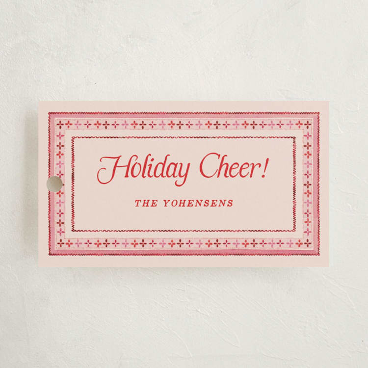 "Billa" - Gift Tags in Peppermint by Pati Cascino - Front