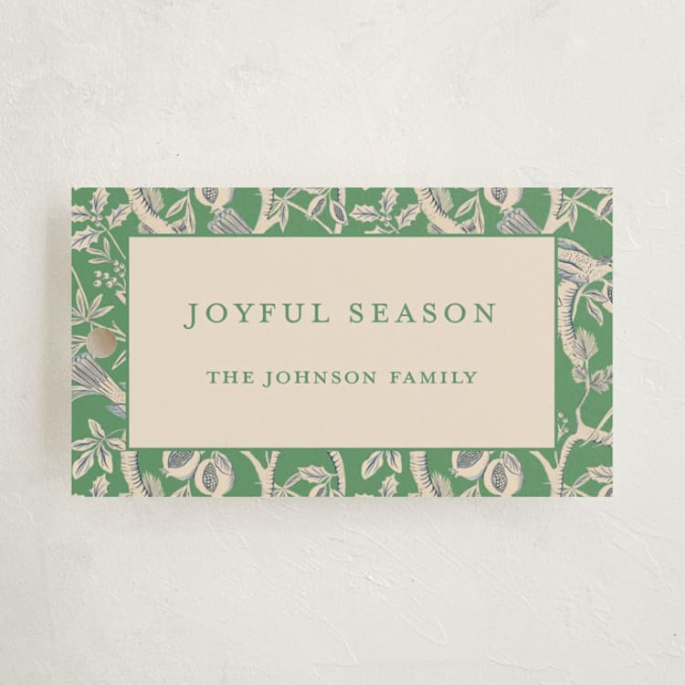 "Heritage Pomegranate" - Gift Tags in Forest by Sabrin Deirani - Front