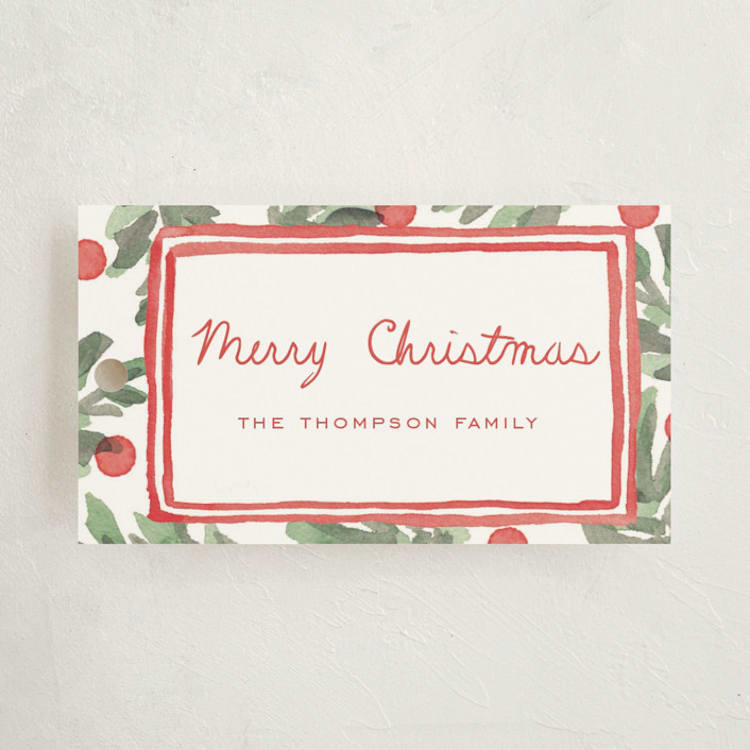"Fresh Festive" - Gift Tags in Peppermint by Oscar and Emma - Karly Depew - Front