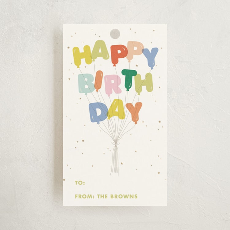 "the big one!" - Gift Tags in Moss by Ellen Schlegelmilch - Front