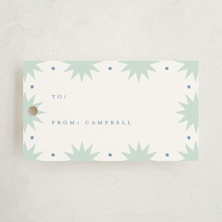 "Daydreaming" - Gift Tags in Ocean by Alston Foster - Front
