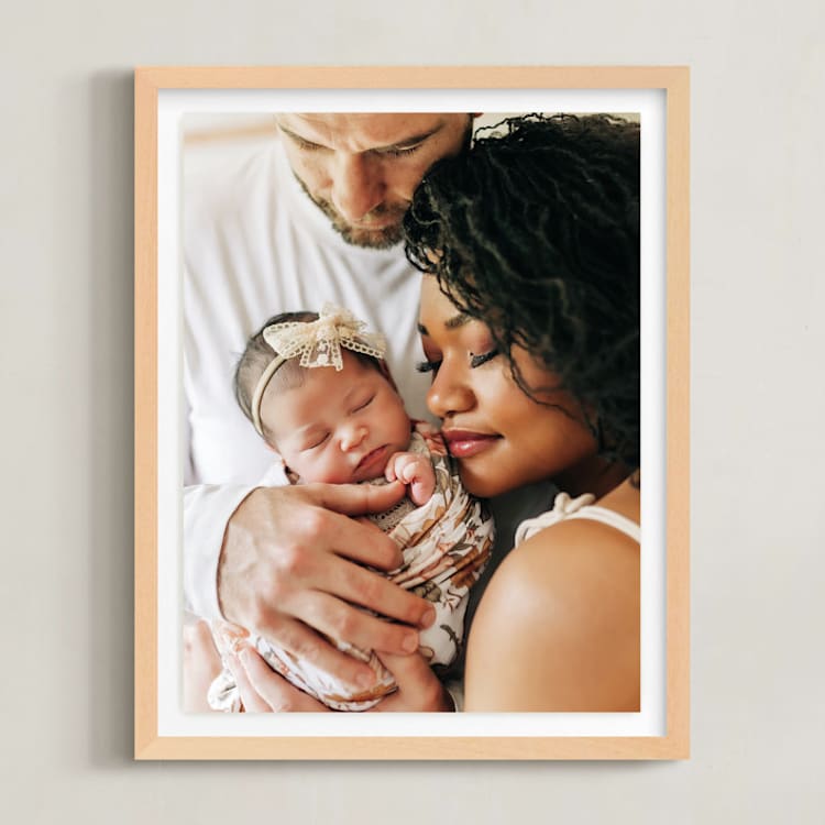 "11x14 Float Mount Natural Framed Photo" - Float Mounted Framed Photo in Natural Frame by Minted - Front