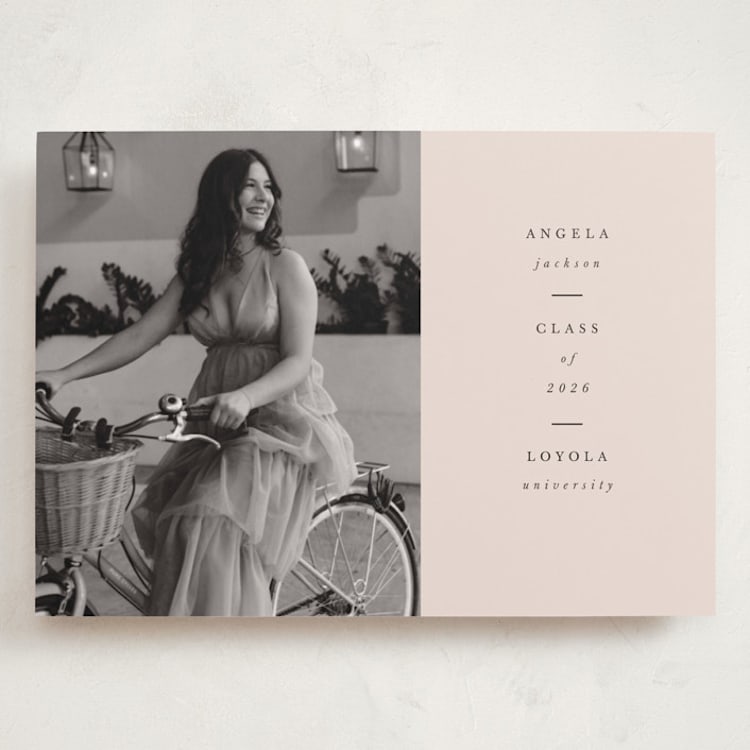"simplicty" - Graduation Announcements in Champagne by Lori Wemple - Front