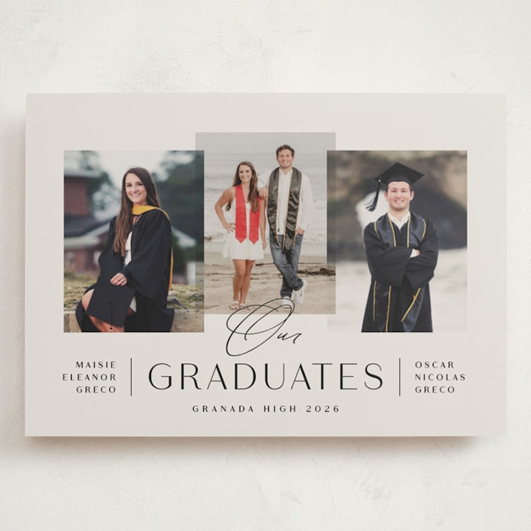 "Our Grads" - Graduation Announcements in Clay by Olivia Raufman - Front