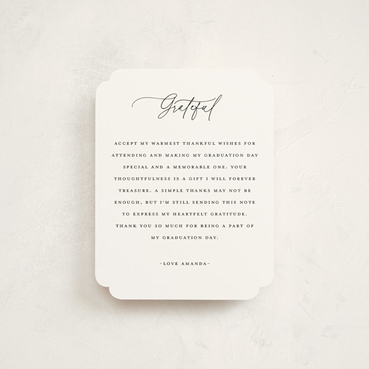 "The Trio" - Graduation Insert Cards in Onyx by Benita Crandall - Front