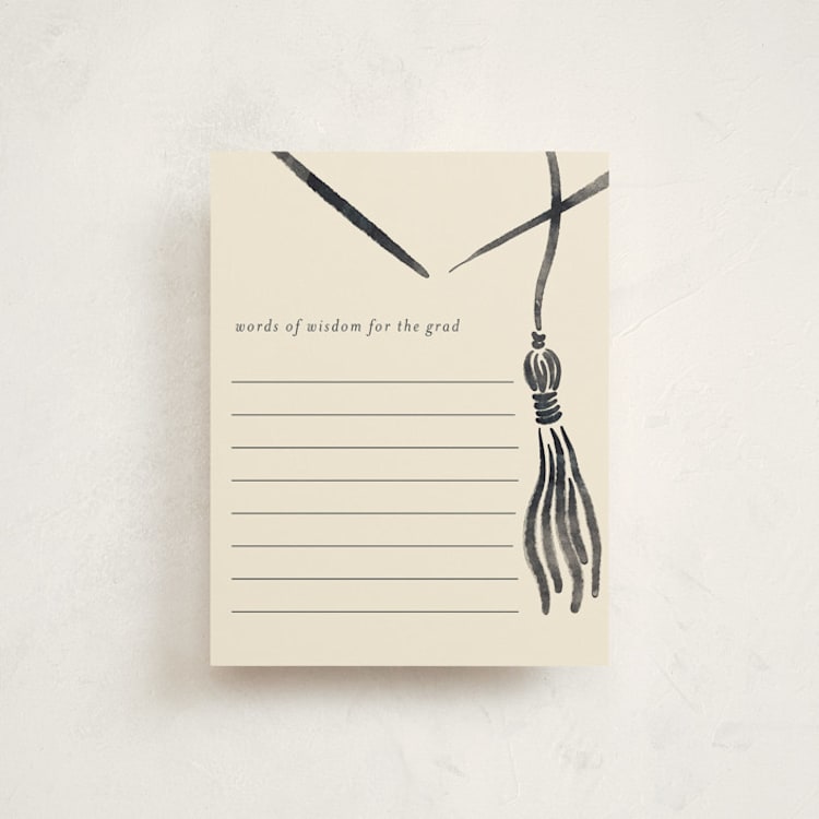 "Inked" - Graduation Insert Cards in Ink by Jamie Alexander - Front