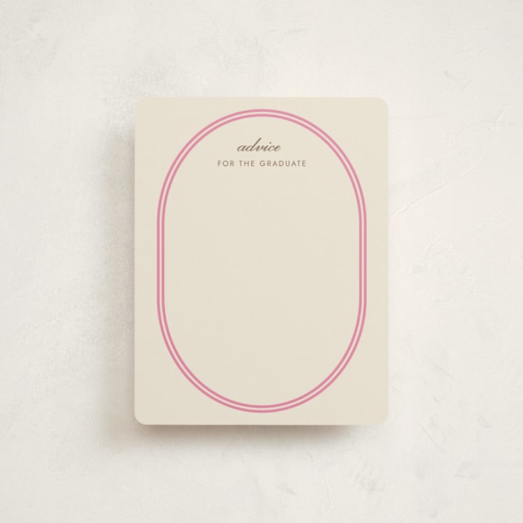 "Bocce" - Graduation Insert Cards in Strawberry by Megan Davis - Front