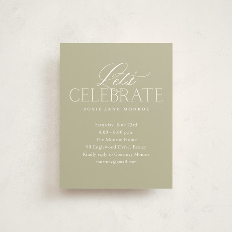 "Classic Allure" - Graduation Insert Cards in Cotton by Oscar and Emma - Karly Depew - Front