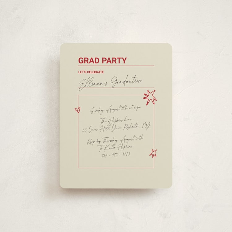 "Checklist Complete" - Graduation Insert Cards in Parchment by Zove Ahhh - Front