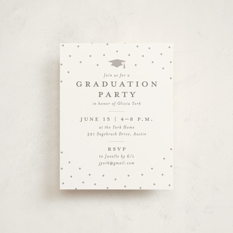 "archive" - Graduation Insert Cards in Snow by Sarah Curry - Front
