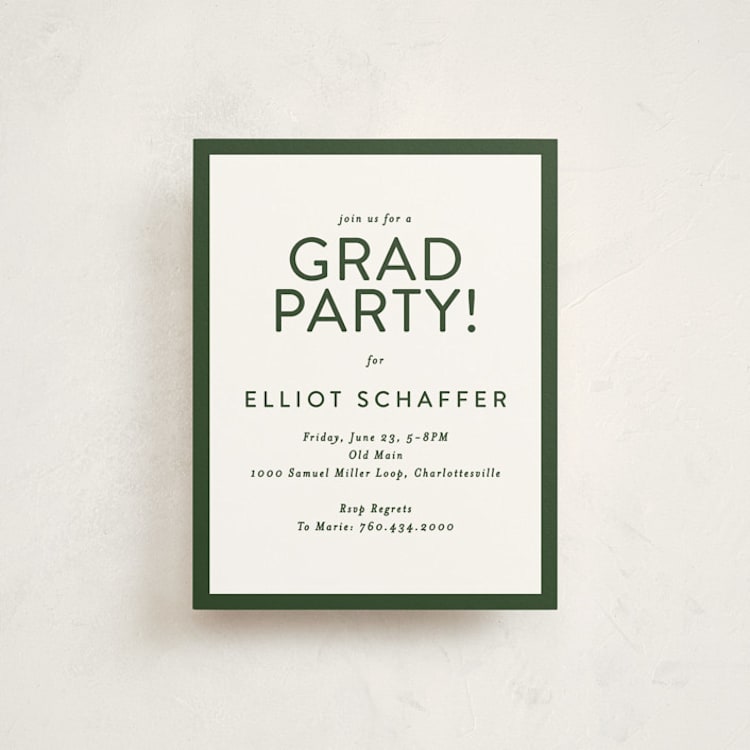 "square" - Graduation Insert Cards in Spruce by JoAnn Jinks - Front