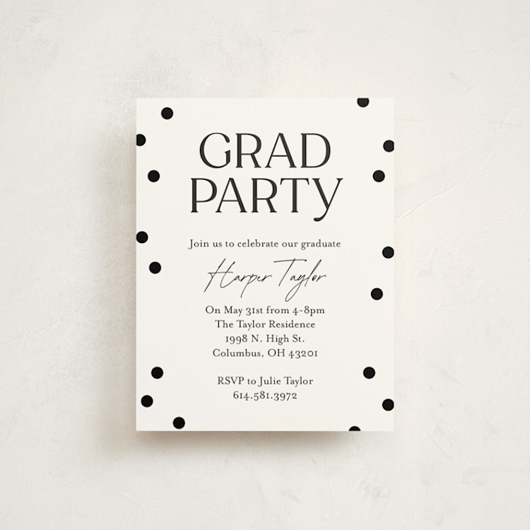 "Best Year" - Graduation Insert Cards in Moon by Olivia Williams - Front