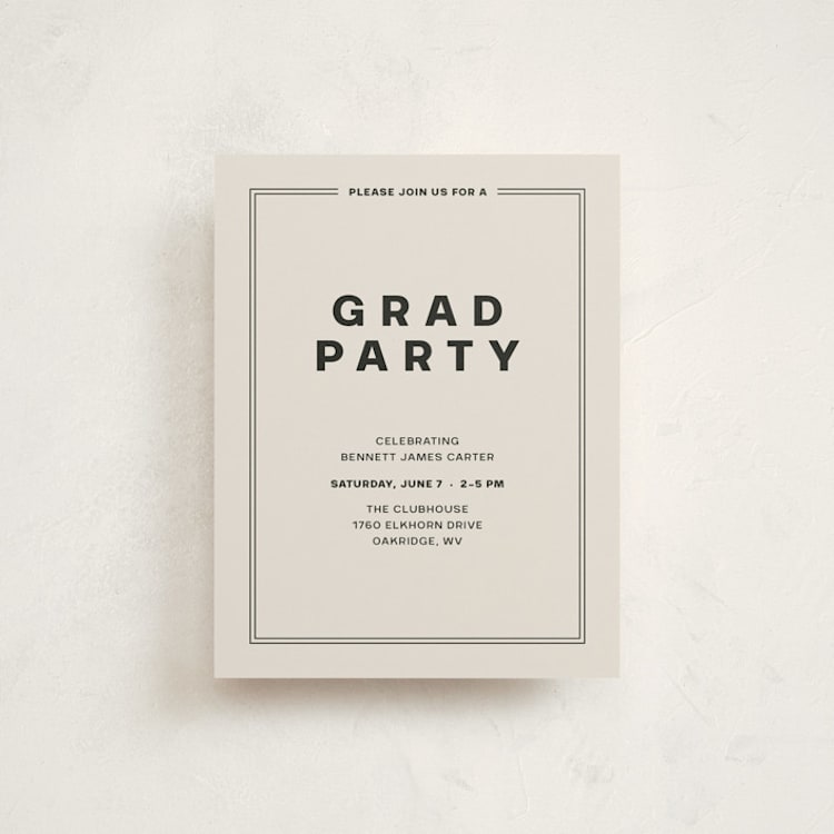 "Highlight Reel" - Graduation Insert Cards in Shadow by taylorVdesign - Front