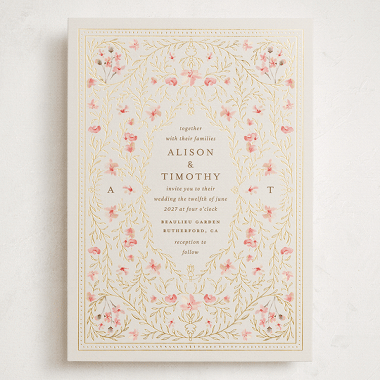 "Victorian" - Wedding Invitations in Versailles by Claudia Orengo - Front