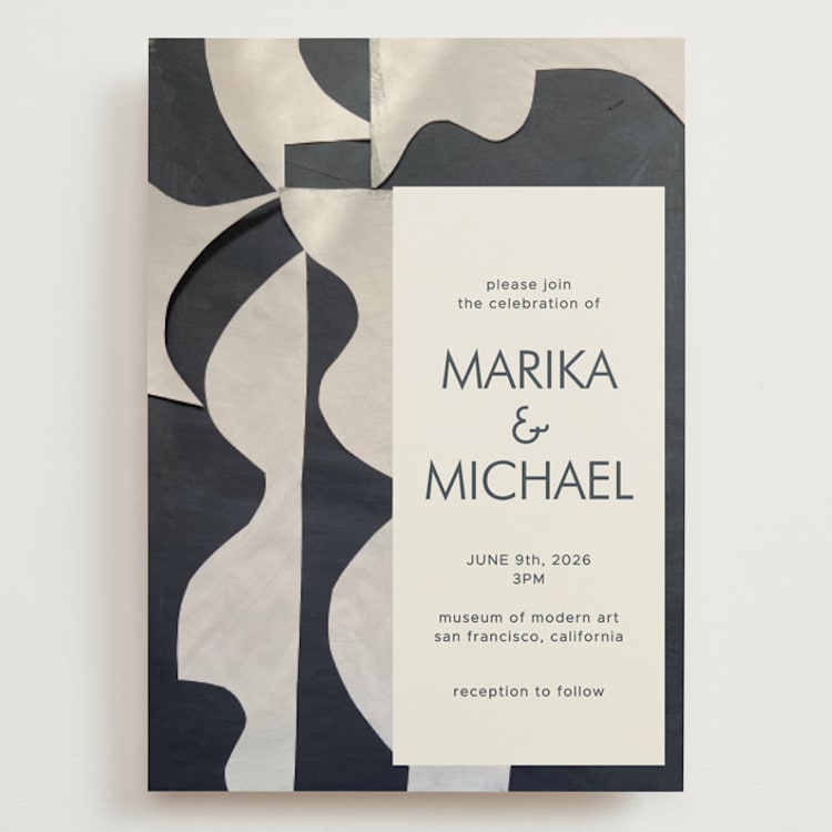 "Modern Marriage" - Wedding Invitations in Cream by cyrille gulassa - Front