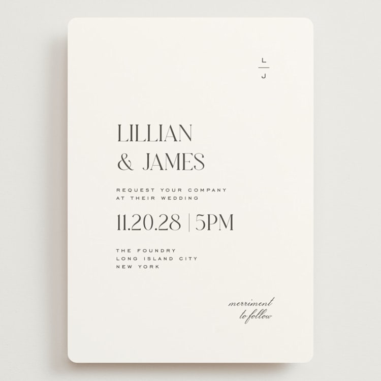 "Clarity" - Wedding Invitations in Diamond by Heather Cairl - Front