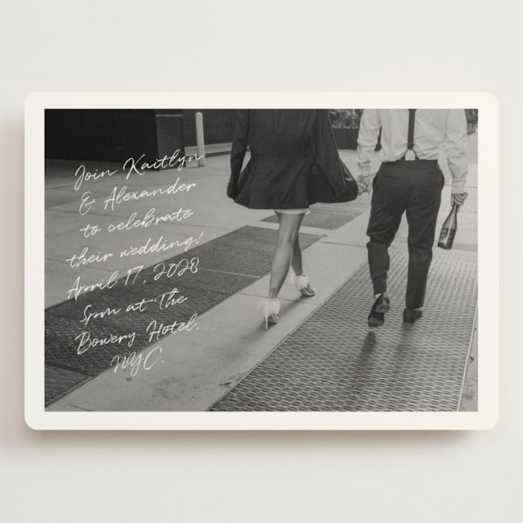 "Photograph Scribble" - Wedding Invitations in Cloud by Adelyn T. - Front